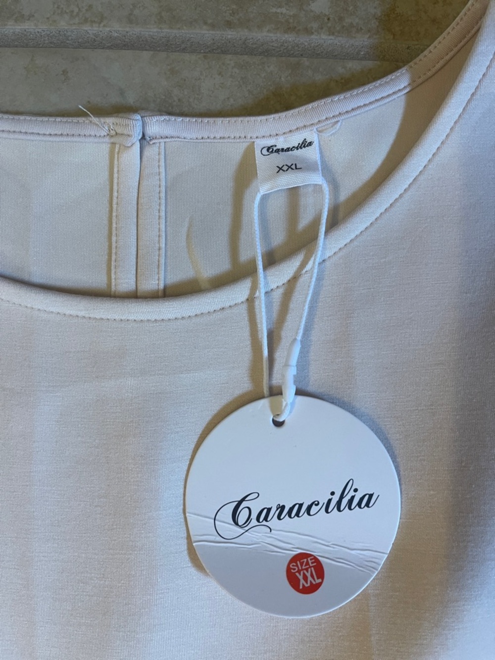 Caracilia Sleeveless Wide-Leg Jumpsuit in Light Beige XXL NWT - Picture 8 of 13